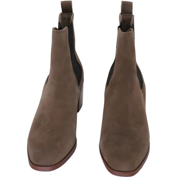 Steve Madden Rhiannon Chelsea Bootie Brown/Black Suede Size 8 M - Picture 5 of 6